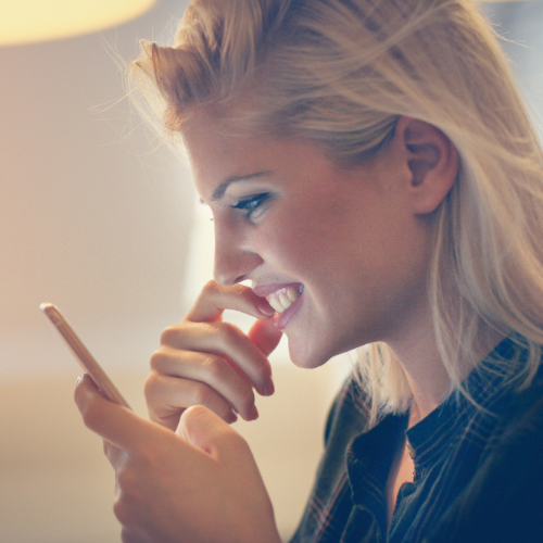 Woman Using Mobile Phone